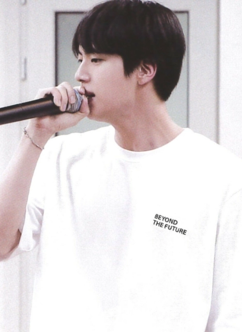 White Heart Spring T-Shirt | Jin - BTS - Fashion Chingu