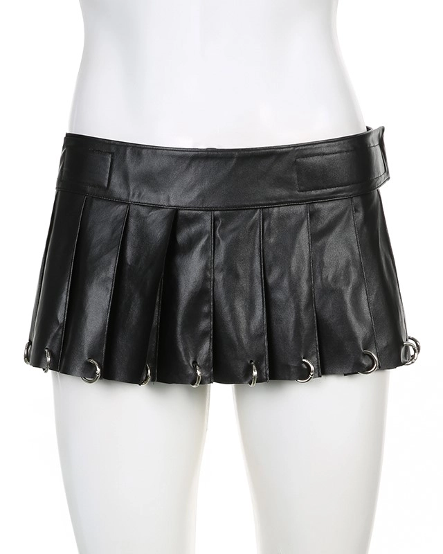 ★ILLIGO★ Studded pleated skirt black 5009335080 PLEATED SKIRT WITH TWISTED DESIGN – THE SHOP YOHJI YAMAMOTO