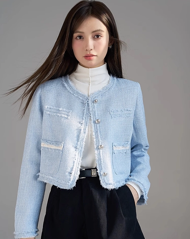 birthdaybash ／ TWEED FRINGE JACKET 71U7pJblY6L.jpg