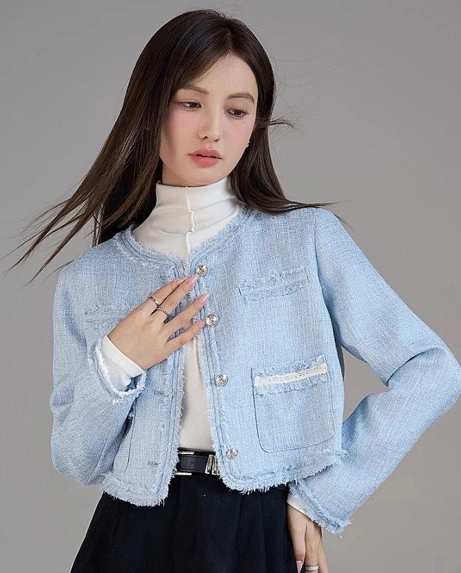 MADISON BLUE　CROPPED JACKET TWEED　01　美品 MADISON BLUE CROPPED JACKET TWEED 01 美品