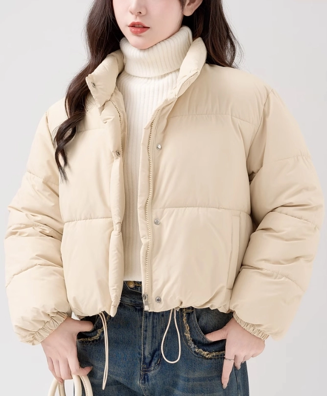 Phyps Department★韓国★人気 Suede boa collar puffer padding BOA SHORT PUFFER BLOUSON (PADDING) BLACK - PHYPS HOME