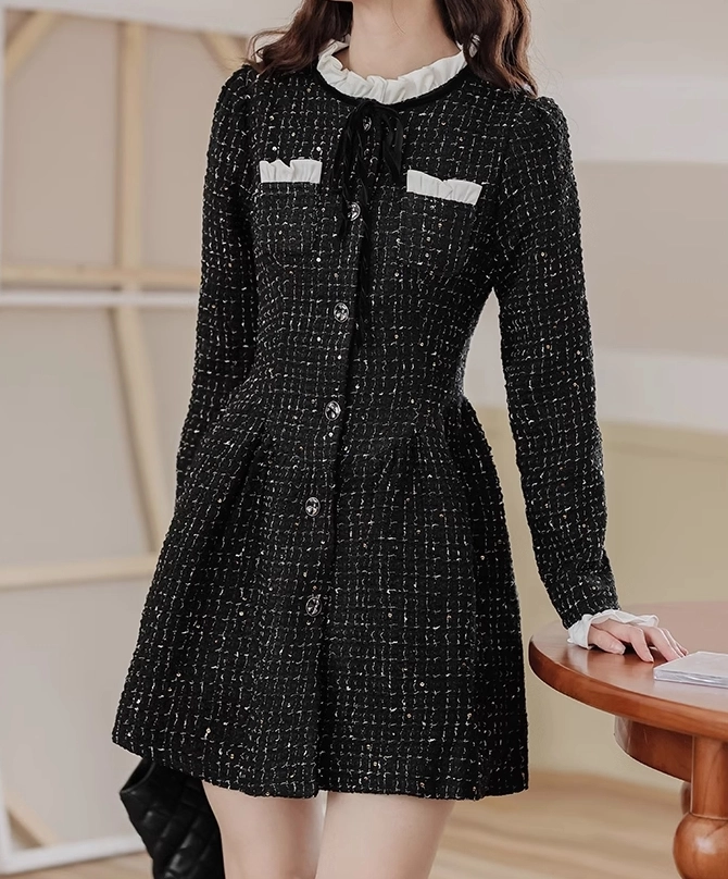 【CHICLINE】Glynis Tweed Dress☆韓国で大人気☆ Designer fashion, Seoul-fully created | W Concept