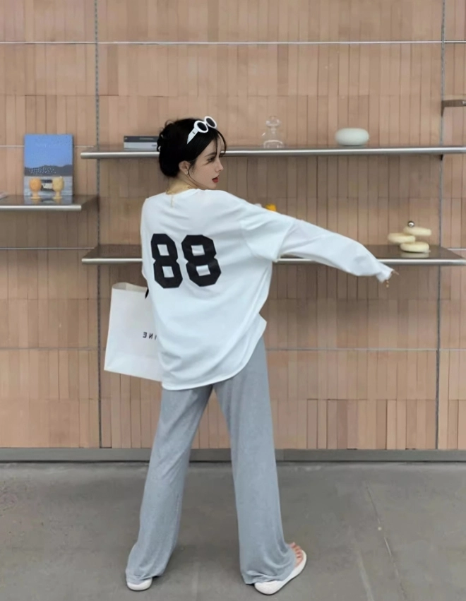 White 88 Long Sleeves T-Shirt | Hyunjin - Stray Kids