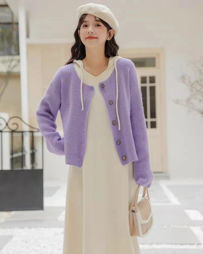 【U LAN】Rio Ribbed Hood Button Cardigan WOMEN'S MERINO RIBBED POLO CARDIGAN | UNIQLO CA
