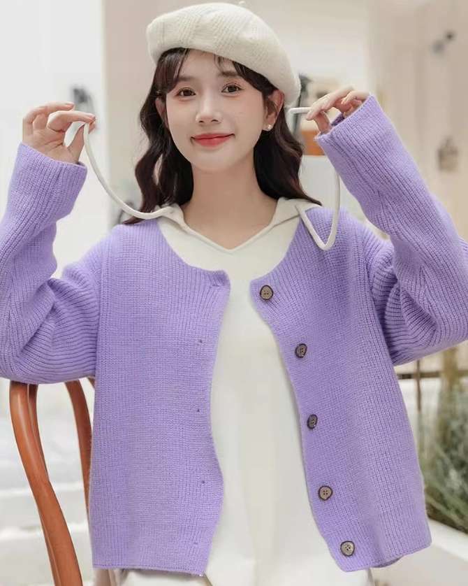新品 ルミニョン feather ribbon op + cardiganピンク Lumignon original ♥feather ribbon op + cardigan【ピンク