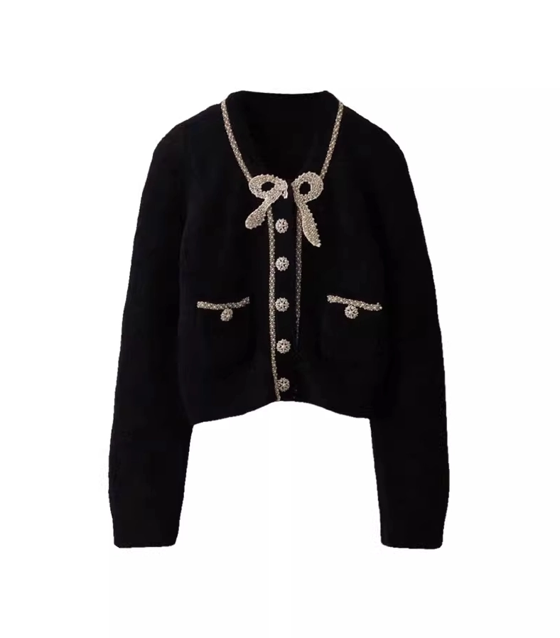 トップス rosymonster silksatin ribbon cardigan 4/19～【MORE FINAL SALE】silk satin ribbon cardigan【2色展開