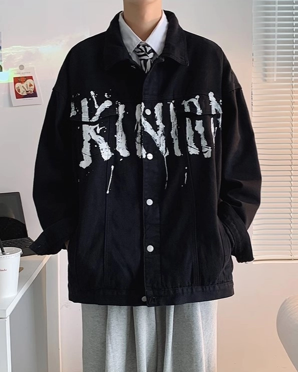 ケチャップライス2 Cinch Men's Dark Stonewash Denim Jacket, Indigo, X-Small at