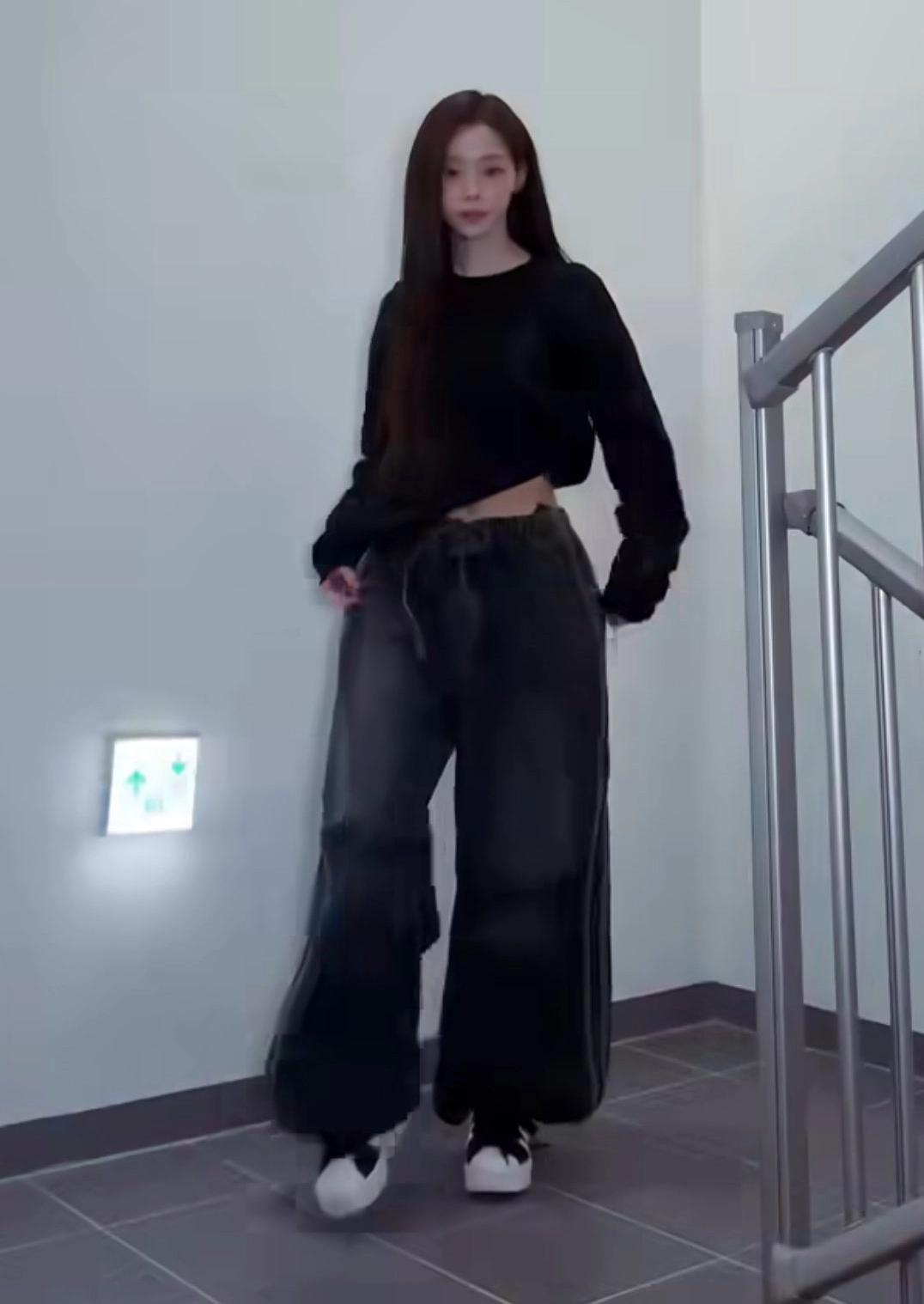 Blue Striped Wide Leg Jeans | Winter - Aespa - Fashion Chingu