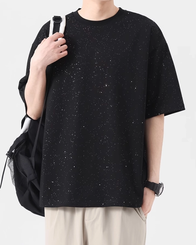 Black Starry Night T-Shirt | Jungkook - BTS - Fashion Chingu
