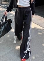 [ルセラフィム カズハ着用]PY WIDE PANTS(BLACK) ルセラフィム カズハ着用]PY WIDE PANTS(BLACK) (LUV IS TRUE