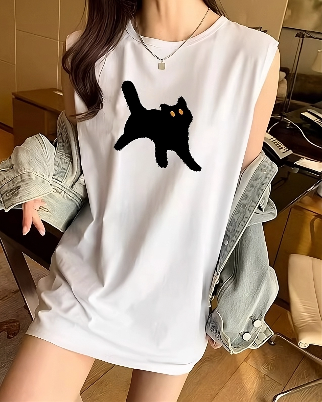 【in a row】[UNISEX] Cats Overfit T-shirt A Cat I Follow on the Internet Tee – Forty Two Squirrels