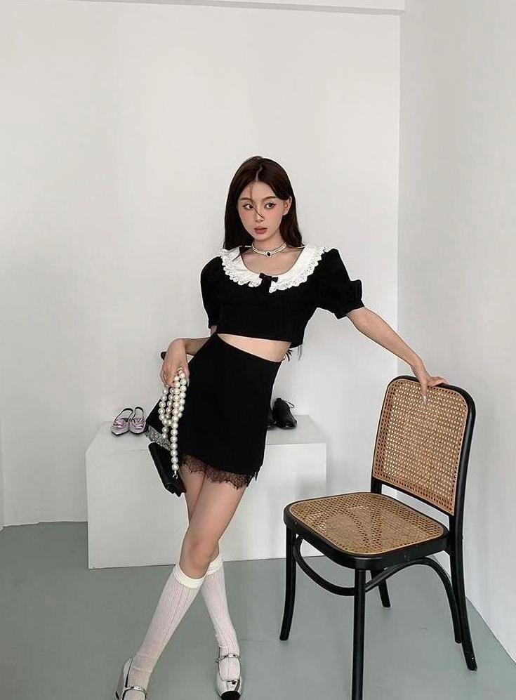 babymonsterゲームシャツ　ショーツセット　ブラック　レディース 👚] #BABYMONSTER_INFO Kアリーナ追加公演より新たなアイテムが登場