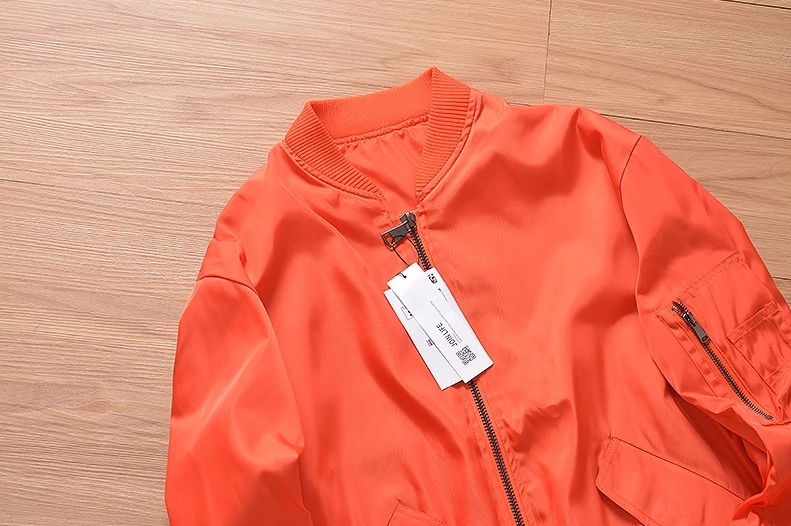 Orange Zip-Up Bomber Jacket | Jeonghan - Seventeen - Fashion