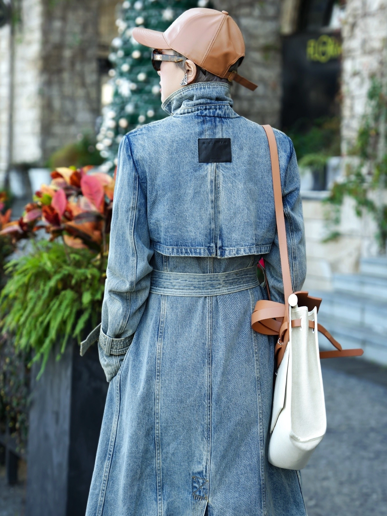 Blue Denim Trench Coat | Ruka - BabyMonster - Fashion Chingu