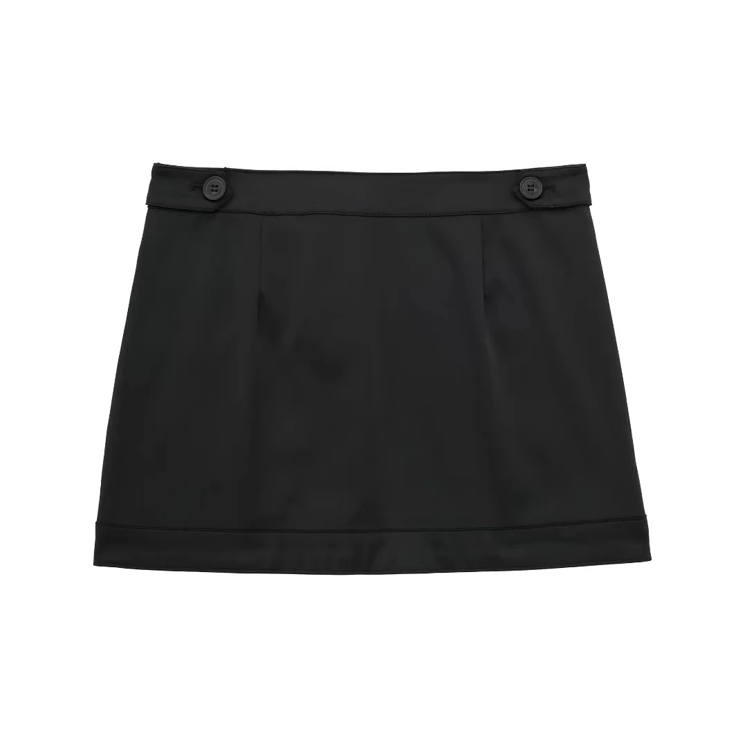 韓国発!【BLACKUP】Balbat Banding Pocket Check Mini Skirt Ruffle Banded Cotton Mini Skirt CG412 - Korean Women's