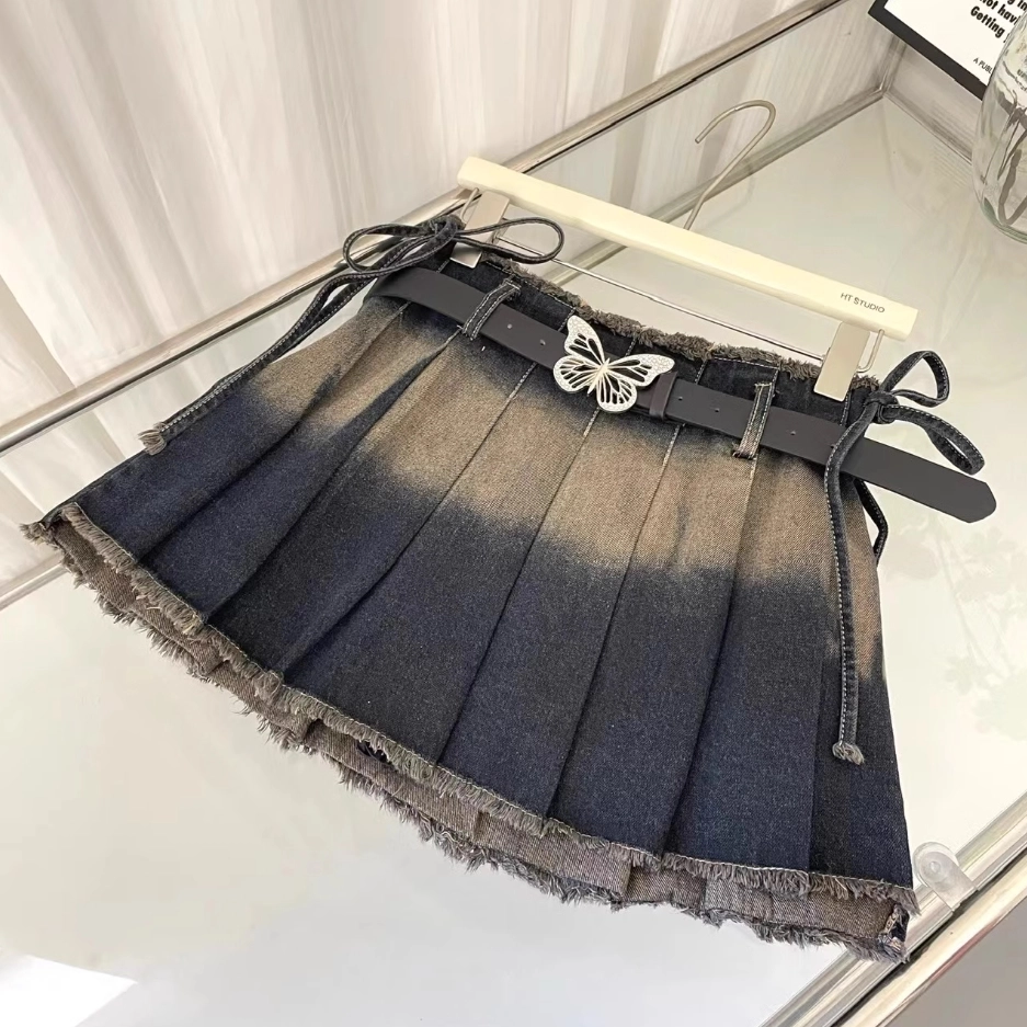 ★2025SS新作★LUV IS TRUE★IM DENIM PLEATS SKIRT PANTS MUSINSA | LUV IS TRUE IM DENIM PLEATS SKIRT PANTS(BLACK)