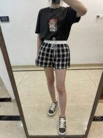 NewJeans着用 Detachable Strap Skirt Shorts White Protruding Pleated Skorts | Haerin - NewJeans - Fashion Chingu