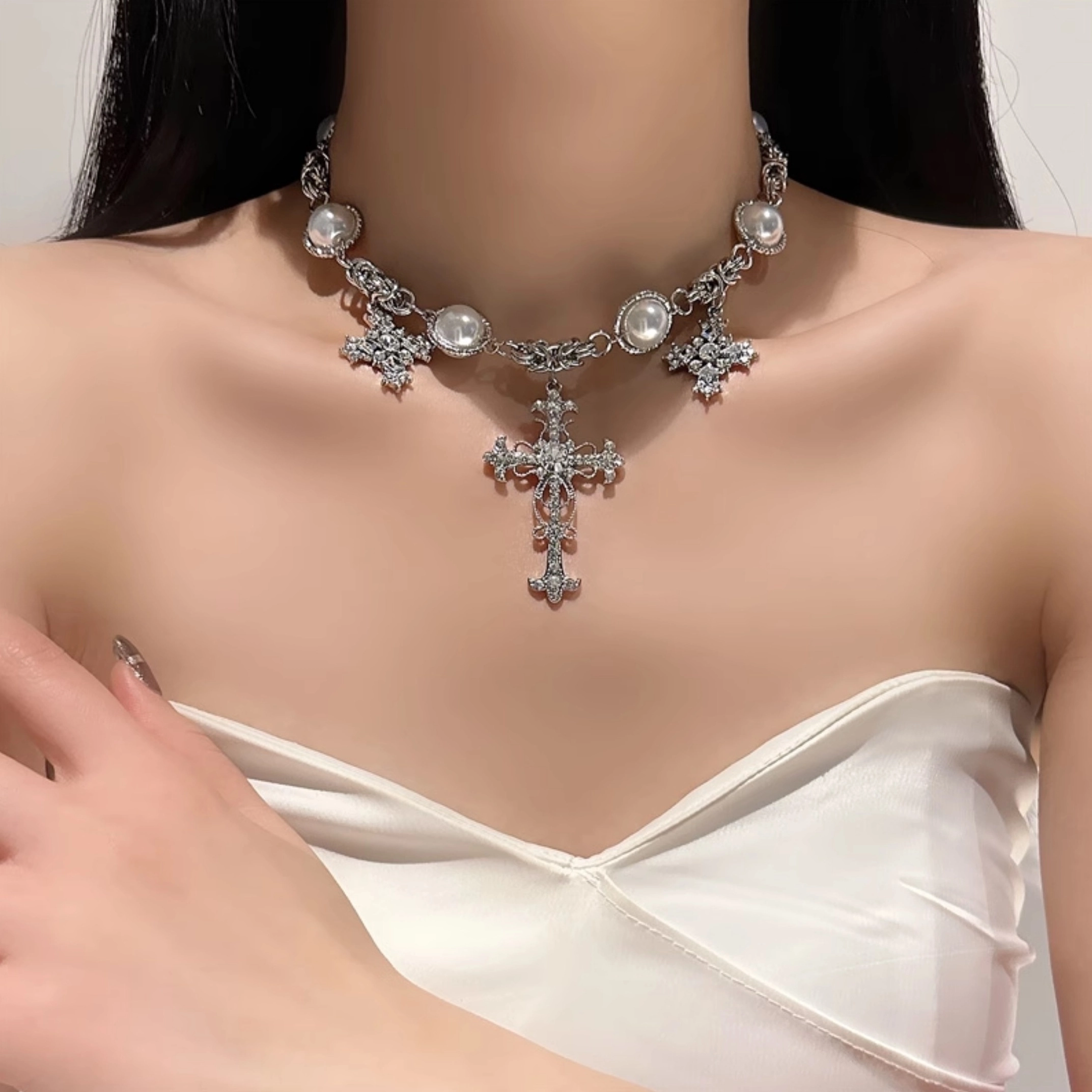 [MERRYMOTIVE] 韓国☆Special moment pearl and pearl Necklace BF00QDF05M132-03-06.jpg?