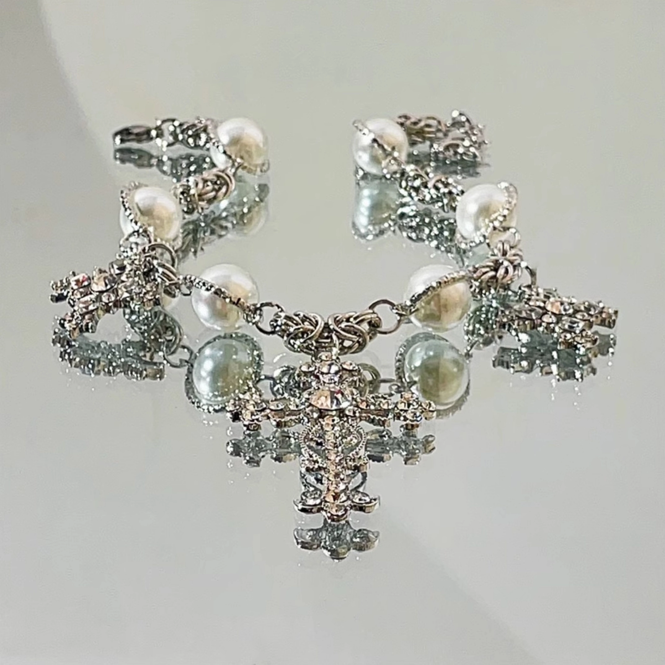 [MERRYMOTIVE] 韓国☆Special moment pearl and pearl Necklace s-l400.jpg
