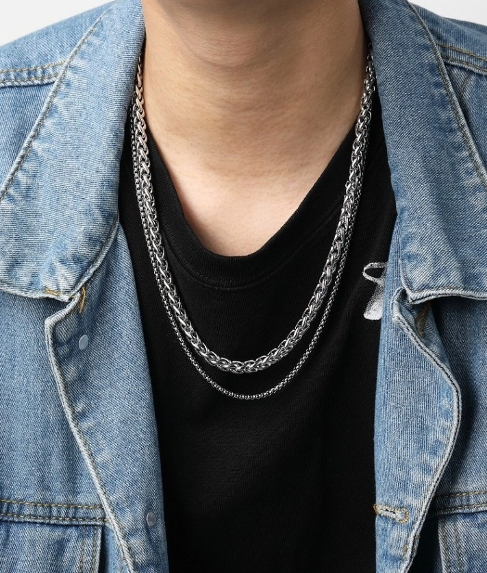 HARANG★BTS ジョングク着用★Silver Chain Necklace Silver 925 HARANG☆BTS ジョングク着用☆Silver Chain Necklace Silver 925