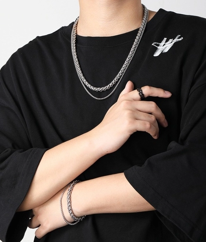 HARANG★BTS ジョングク着用★Silver Chain Necklace Silver 925 HARANG☆BTS ジョングク着用☆Silver Chain Necklace Silver 925