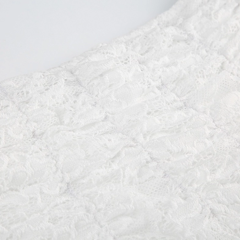 【CHERRYQUIRI】lace layered roll up denim - white Frill Layered Lace Mini Skirt IF423 - Korean Women's Fashion