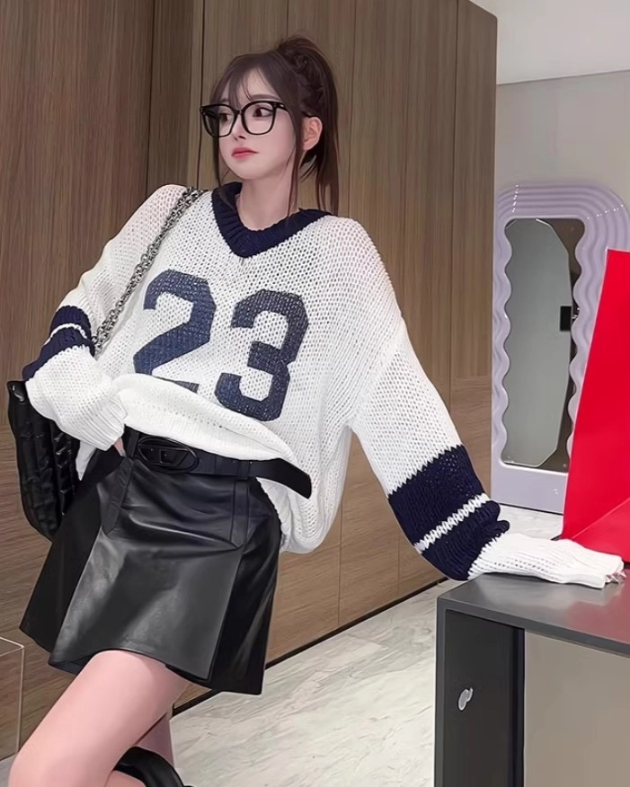 White See-Through 23 Oversized Sweater | Vernon - Seventeen