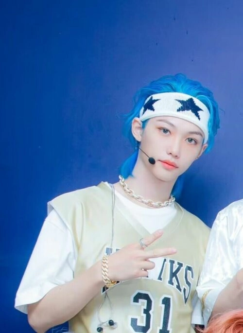 White Star Print Headband | Felix - Stray Kids