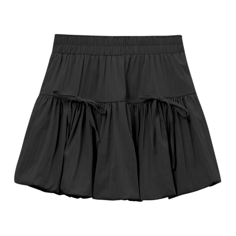 Black Bow Detail Puffy Skirt | Tzuyu - Twice - Fashion Chingu