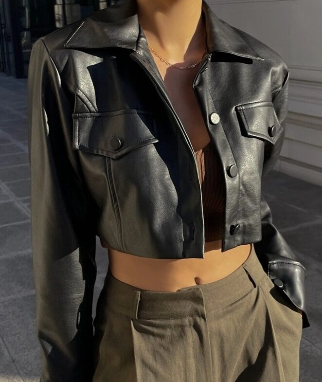 ジャケット・アウター highlight cropped jacket Kaden Crop Jacket, Celadon - Preloved | Alp N Rock