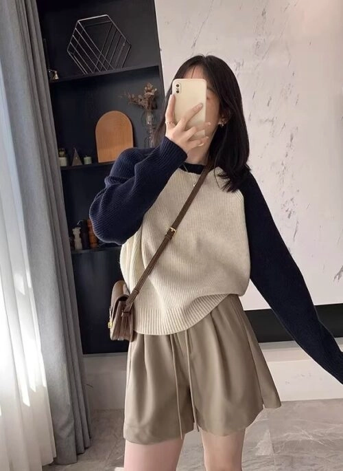 ★Binary01★送料込★韓国★人気 Flying Shirring Ribbon Jumper Ribbon Sweater – KUOSE.com