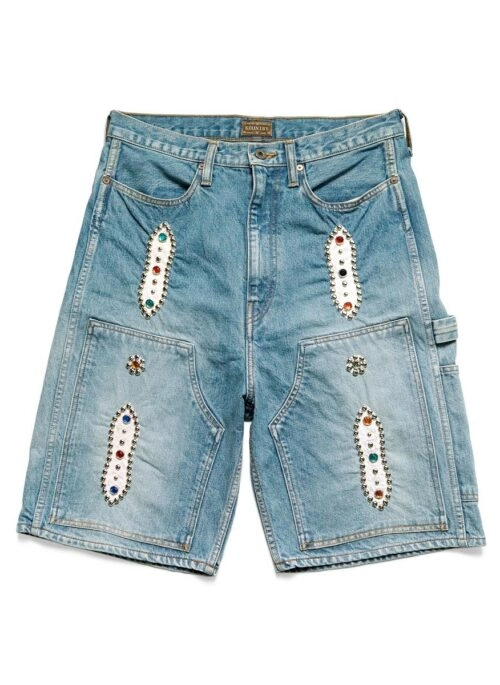 パンツ fluffy short pants / eaphi Men's Track pants with hairy-trim logo | Green | Diesel