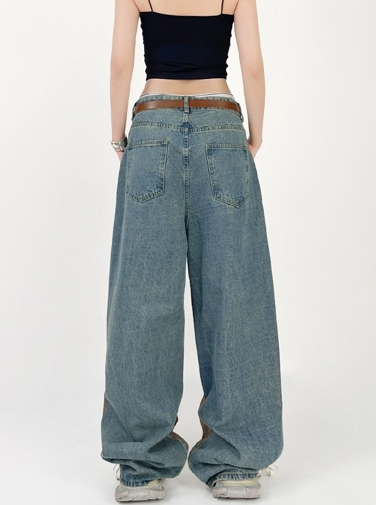 [PERSTEP]★韓国大人気★INTEND DENIM PANTS MUSINSA公式 | BUTTON SEOUL Hand Printed Washed Curved Denim