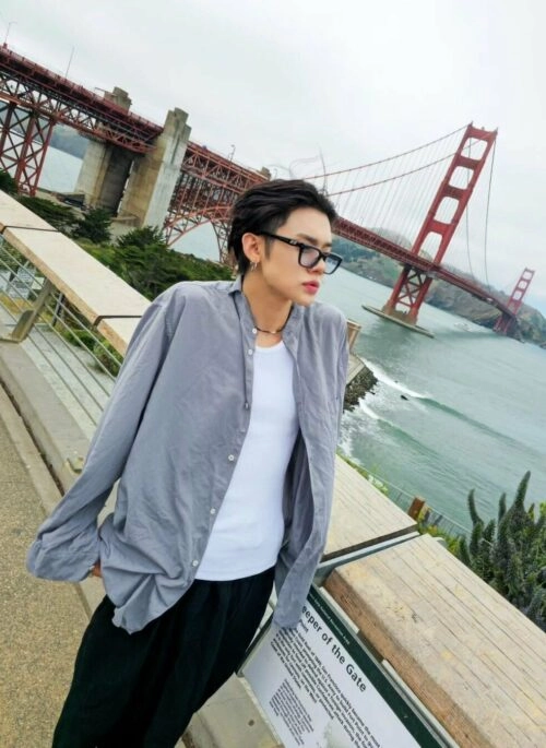 White Raw Hem Pocket Shirt | Winter - Aespa - Fashion Chingu