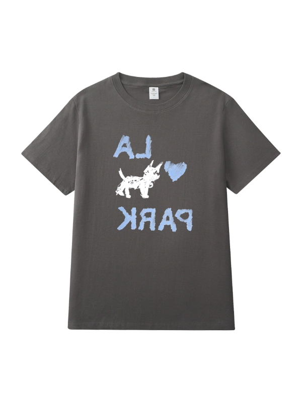 Grey Love Park T-Shirt | Jennie - BlackPink - Fashion Chingu