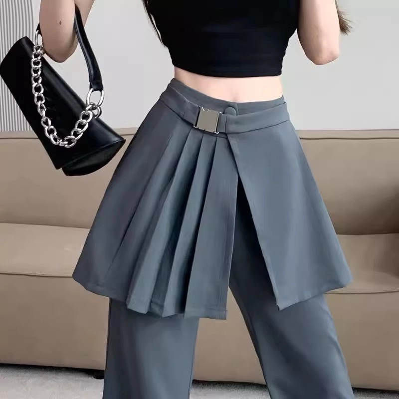 パンツ [ ZIZEMUSEUM] COLORS SKIRT PANTS (GRAY) COLORS SKIRT PANTS (GRAY) - ZIZEMUSEUM | 60% - Asian Fashion