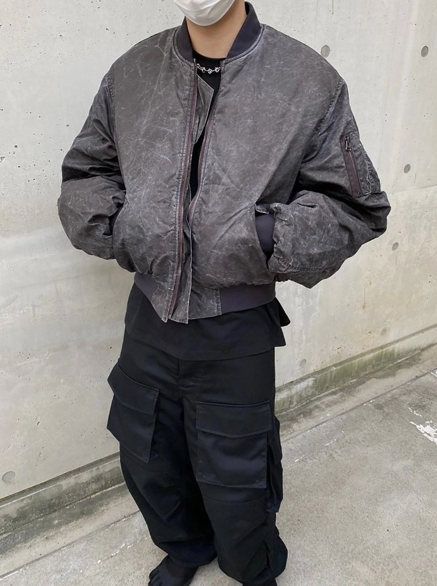 【TUOMIO】RUFFLE BOMBER JACKET ★韓国人気★ 追跡付 Cherry Blossom Bomber Jacket – YUME