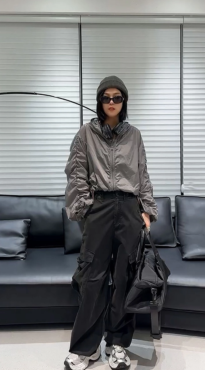 ジャケット・アウター SANSANGEA WINDBLOCK JACKET : GREY Colorblock Windbreaker Jacket in Grey | Minga London – Minga