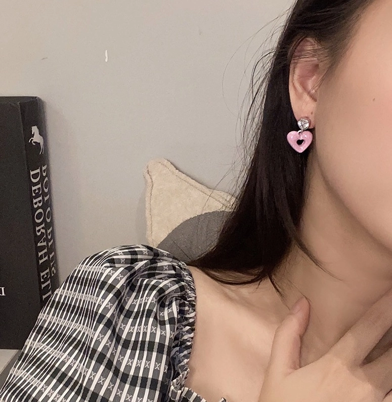 ピアス [KATENKELLY] Velvet Bow Heart Earrings Meri Heart Locket Bow Earrings – Feels Like Sno
