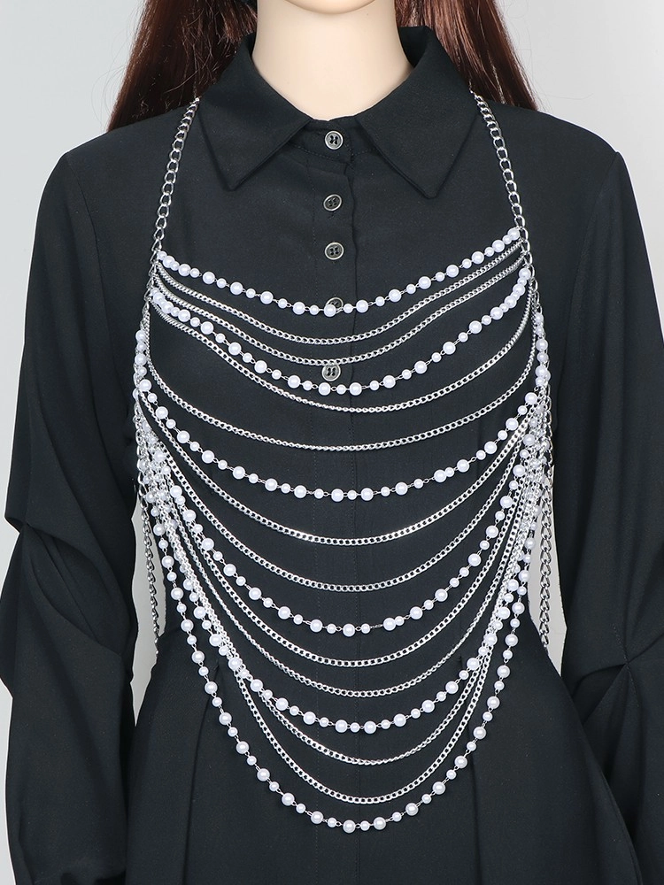 Silver Multi-Layered Body Chain | Jimin - BTS - Fashion Chingu