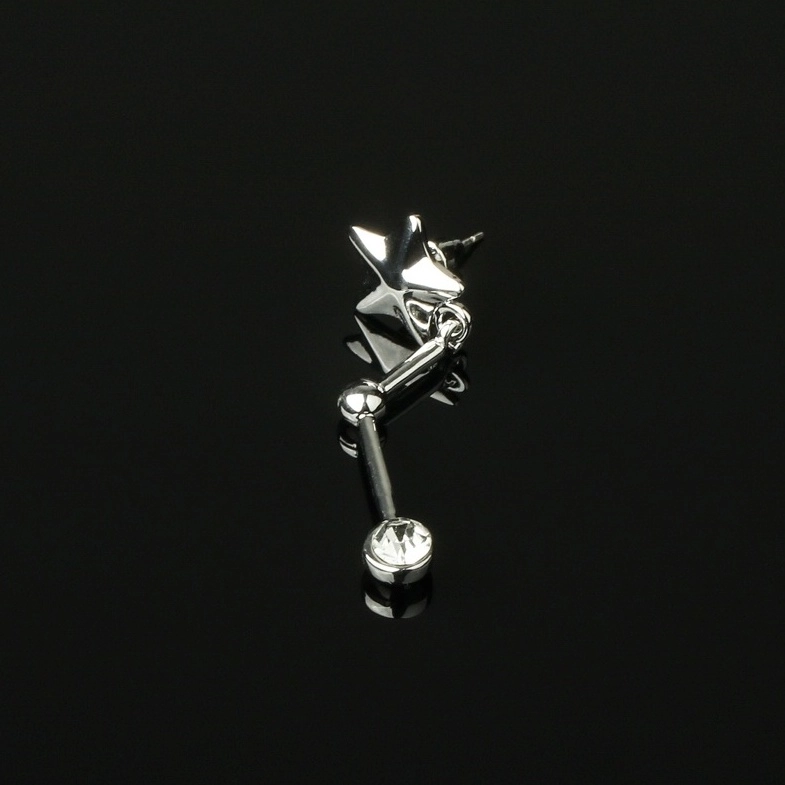 Silver Star Dangle Earring | Hyunjin - Stray Kids - Fashion
