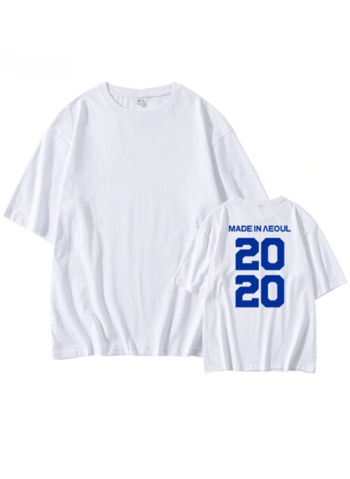White Flower Art Statement T-Shirt | Sunoo - Enhypen