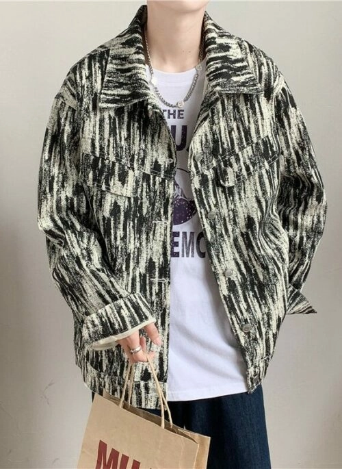 Brown Fluffy Faux Fur Jacket | Mark - NCT - Fashion Chingu