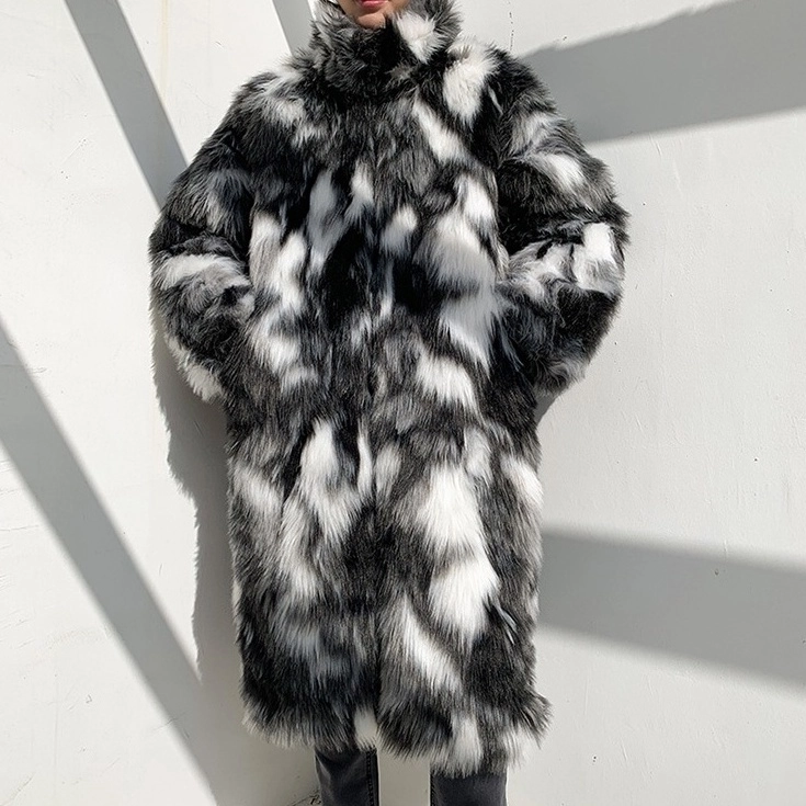 Yueqi qi ファージャケット Yueqi qi ファージャケット フェイクファージャケット ファーコート冬