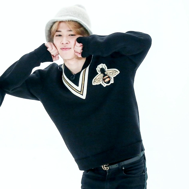 Black Bee Embroidered V-Neck Sweater | Jimin - BTS - Fashion