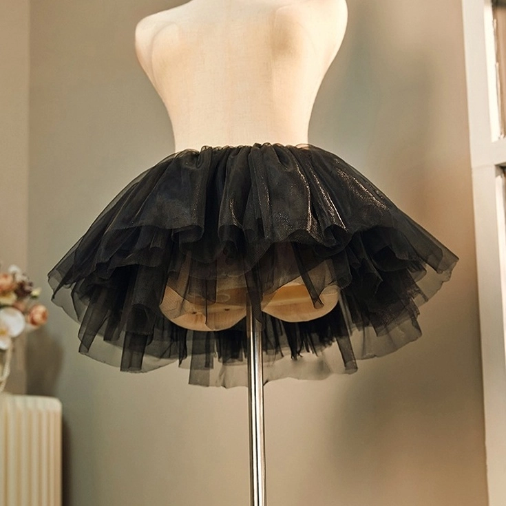 Black Mesh Tutu Skirt | Yuqi - (G)I-DLE - Fashion Chingu