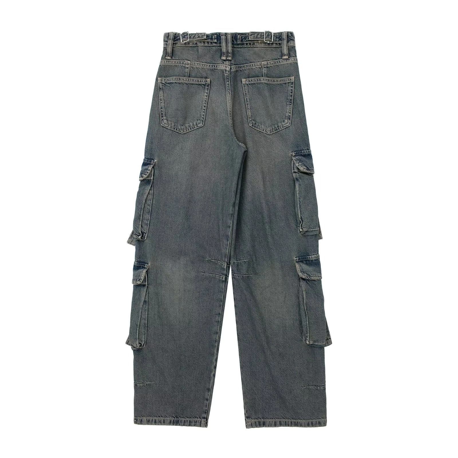 【BAON】Faming Washed Denim Cargo Pants BAON】Faming Washed Denim Cargo Pants (BAON/デニム・ジーパン