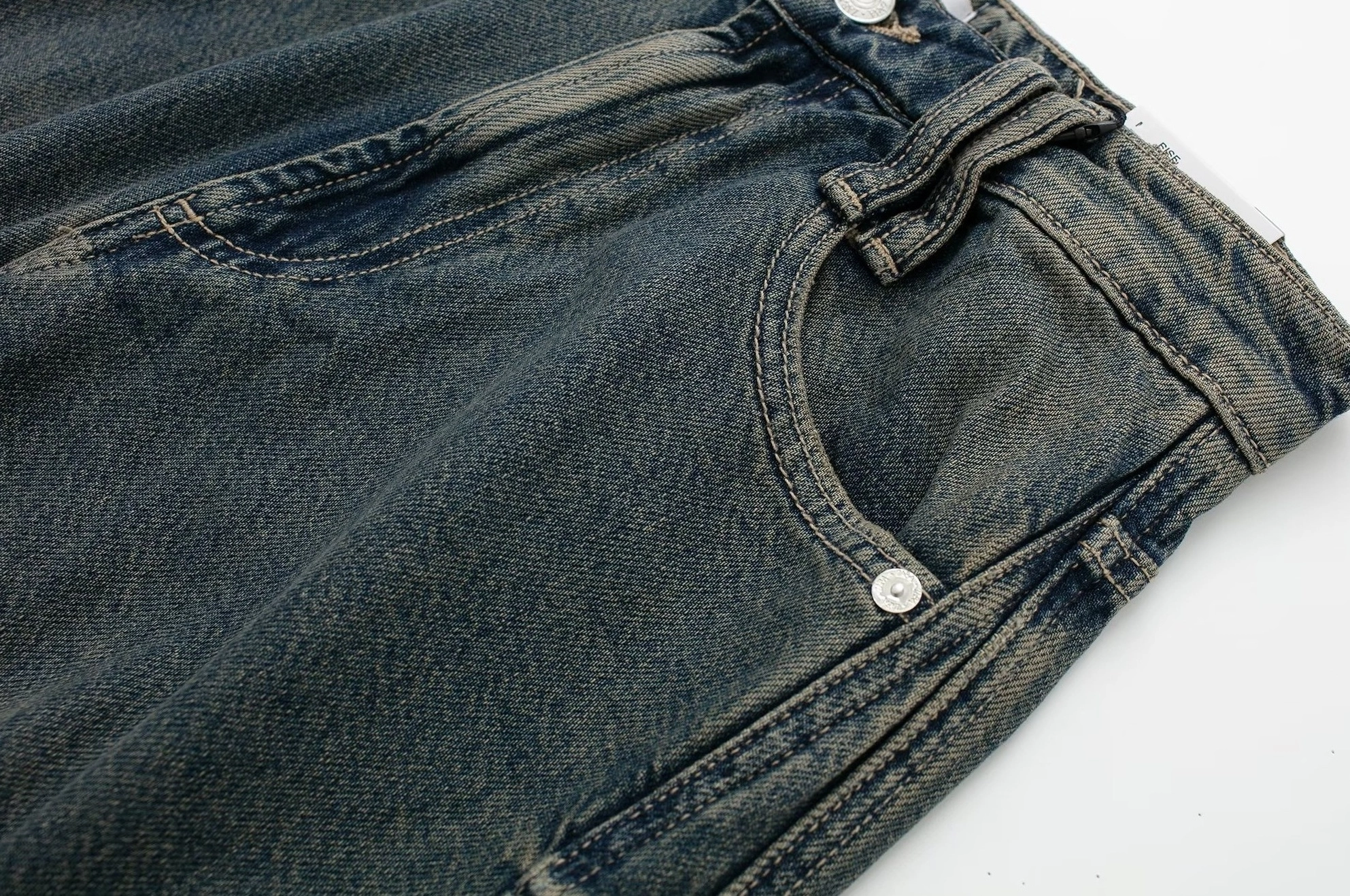 【BAON】Poku washed denim pants Wide Leg Washed Denim Blue Pants – Purpose + Passion Boutique