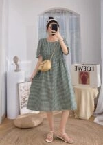 vintage チアダンス、セーラー服 Green Plaid Doll Dress | Yujin - IVE - Fashion Chingu