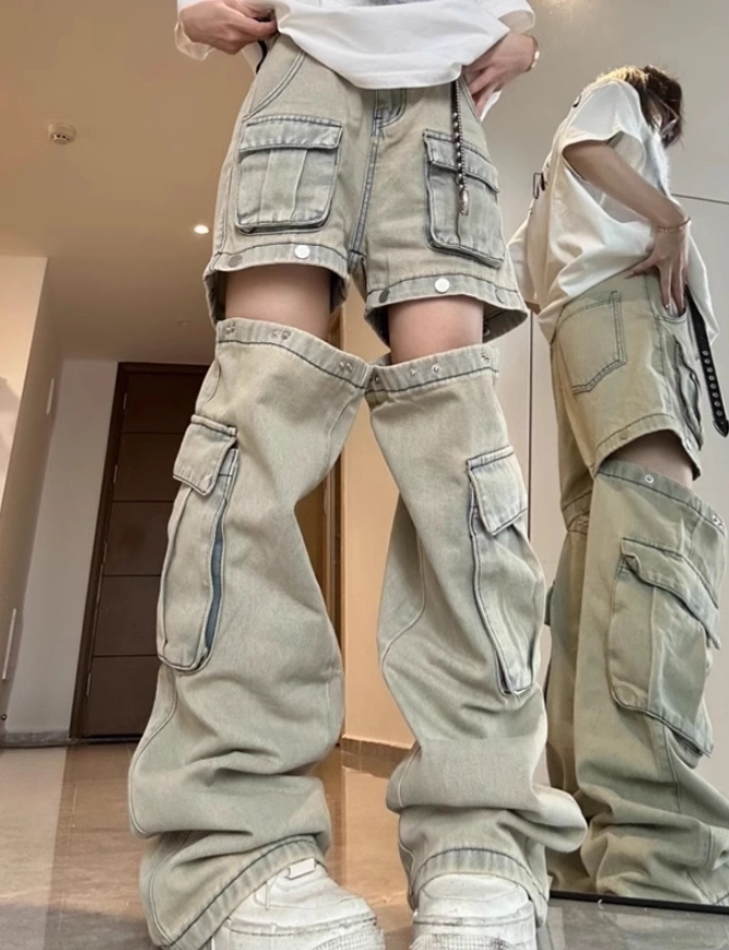 【BohemSeo】 WASHED SHIRRING CARGO PANTS BOHEMIAN SEOUL | 보헤미안서울 Bohemian Seoul WASHED SHIRRING